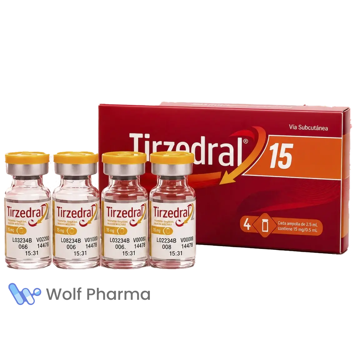 Embalagem Tirzedral 15 mg